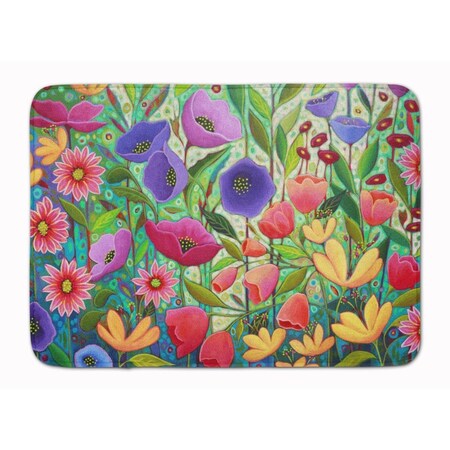 Carolines Treasures 19 x 27 in. Enchanted Garden Flowers Machine Washable Memory Foam Mat PPD3013RUG